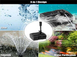 4-in-1 pond filtration pump with fountain and disinfection equipment, etc 84791620