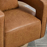 29.1"W Swivel Accent Open Back Barrel Chair Modern Comfy Sofa Chair With Weathered Base For Nursery W1298P241830
