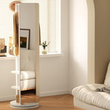 Full-length mirror, rubber wood mirror, 65.7 x 17.7 inches , can W2987P288952