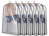 5 Pack Hanging Garment Bags, 60.23in Long PEVA & Non-woven Clothes Storage Covers, Transparent 81461503