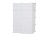 8 Cube Organizer Stackable Plastic Cube Storage Shelves Design Multifunctional Modular Closet 74329266