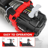 X-BULL 13500 lb Winch Load Capacity Electric Winch -12V DC Power for Towing Truck Off Road, 2 in 1 W1218121329