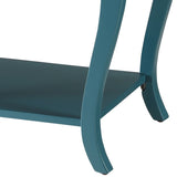 Teal 2-shelf End Table B062P181377