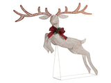 5FT Lighted Jumping Reindeer Christmas Decorations, Pre-lit Holiday Decor with 100 Warm White LED 41630583