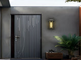Outdoor Porch Lights, Textured Black Exterior Lighting Fixtures Wall Mount, Modern Outdoor Wall W2714P218401