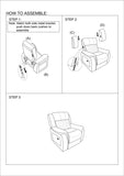 Contemporary Manual Motion Glider Recliner Chair 1pc Living Room Furniture Dark Coffee Breathable B011133393