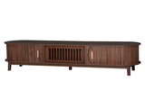 Modern Farmhouse TV Stand for 75" TVs, Wood Entertainment Center with Storage Cabinet, TV Console N710P257615P