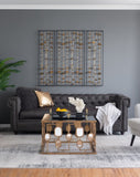 Set of 3 Metal Decorative Wall Art with Black Frame, Wall Decor for Living Room Bedrrom Entryway W2078130317