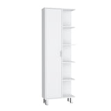 Crovie Linen 63-inch High Bathroom Cabinet Storage Cabinet with Four Open Shelves B070P173170