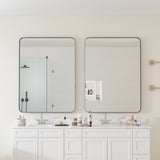 Wall Mirror 30x40 Inch Black Rectangular Mirror Metal Framed Mirror Vanity Mirror Dressing Mirror, W1435107733