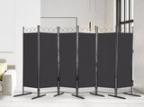 5.74FT 6-Fold Top With Shape 160g Polyester Cloth Plastic Feet Carbon Steel Frame Foldable Screen 49481759