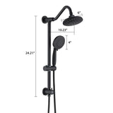 6 Inch Rain Shower Head with Handheld Shower Head Bathroom Rain Shower System W121956006