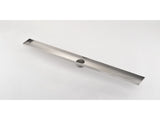 24 Inch Linear Shower Drain with Removable Square Patterned Grate, 304 Stainless Steel with Hair 65920613