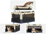 Dog Crates for Dogs, Adjustable Fabric Cover by Spiral Iron Pipe, Strengthen Sewing Dog Travel Crate 08505782