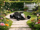 Kids Electric Drift Go Kart 24V, Dual Motor Soft Start Ride-On Kart with PU Wheels,White 74757866