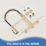 3 Functions Wall Mounted Bridge Kitchen Faucet W122564077