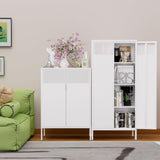 The metal food storage cabinet, 61 inches high, is equipped with adjustable shelves and is suitable T3421P312416