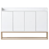 ZNTS Modern Sideboard Elegant Buffet Cabinet with Large Storage Space for Dining Room, Entryway 72450574