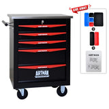 5 Drawers Multifunctional Tool Cart with Wheels,Metal Rolling Tool Cart Storage for Garage Workshop W1102P245250