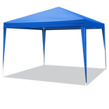 ZNTS 10'x10' Gazebo Waterproof Outdoor Canopy Patio Tent Party Tent for Wedding BBQ Cater, Blue 44411827