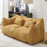 Soft beanbag chair with high resilience foam core for two people. The comfortable square recliner W1996P252272