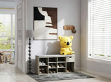 Storage Bench, Shoe Bench, Entryway Bench Padded Cushion, Drawer and Open Compartments, Bench 66471525