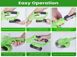 21V 300W Cordless Grass Trimmer Rechargeable Lawn Mower 18000M/Min Weed Cutter with Saw Blade 2 16783490