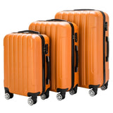 ZNTS 3-in-1 Multifunctional Large Capacity Traveling Storage Suitcase Luggage Set Orange 97788148