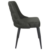 Light Grey Curved Back Side Chair B062P153713