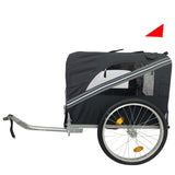 ZNTS Outdoor Heavy Duty Foldable Utility Pet Stroller Dog Carriers Bicycle Trailer W1364123398