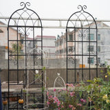 4 Pack Metal Garden Trellis 86.7" x 19.7" Rustproof Trellis for Climbing Plants Outdoor Flower W158681059