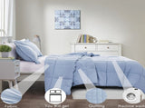 3 Piece Pre Washed Down Alternative Comforter Set with 2 Shams 79420165