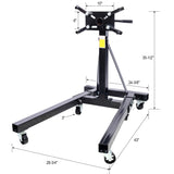 ZNTS Folding Engine Stand 2000 LBS Capacity Motor Hoist 360 Degree Adjustable Mounting Head Dolly Mover 99540283