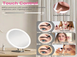 30X Magnifying Makeup Mirror with LED Lights, Rechargeable Travel Magnifier Mirror 3 Light Modes 09331053
