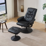 015-Recliner Chair with Ottoman - 360&deg Swivel Massage Lounge Chair with 5-Point Vibration & Heated W2636P262445