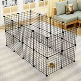 ZNTS Pet Playpen, Small Animal Cage Indoor Portable Metal Wire Yard Fence for Small Animals, Guinea Pigs, 26976233