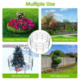 Decorative Garden Fence Fencing 10 Pack, 12.59 Width 23.93 Length Rustproof Metal Wire Panel 59722959
