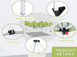 6.5X6.5FT Two Doors & Two Windows Practical Waterproof Right-Angle Folding Tent Greenish-Gray 02742254