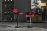 Chrome Footrest and Base Swivel Height Adjustable Mechanical Lifting Velvet Blackening Leg Simple W1249P253969
