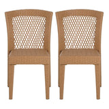 FARLEY STACKING SIDECHAIR,Set of 2,KD,Beige N762P234585A
