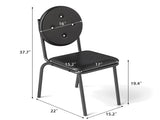 4-piece bar stools, faux leather dining chairs with waterproof surface and metal legs, easy to W2167P206039