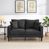 57 " High Resilience Loveseat Sofa, Wooden Frame 2 Seat Sofa, Comfy , Small Space Saving Modern W2297P264503