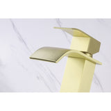Waterfall Spout Single Handle Bathroom Sink Faucet W2287P154573
