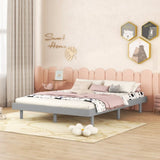 Modern Design Full Floating Platform Bed Frame for Grey Color W697123292