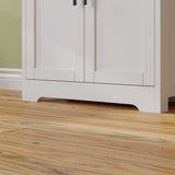5 doors 5 layers density board spray paint 60*30*170cm display cabinet white N001 25314183