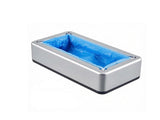 Automatic Shoe Cover Dispenser with 100 Disposable Coversfor Home, Office, Lab & Hospital, Silver 72116865