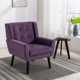 Modern Soft Velvet Material Ergonomics Accent Chair Living Room Chair Bedroom Chair Home Chair With W676P313949