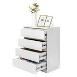 ZNTS [FCH] Wood Simple 4-Drawer Dresser White 89025361