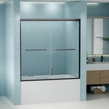 56"-60" W x 58" H Double Sliding Bathtub Shower Door, Semi-Frameless Bypass Tub Door, 1/4" W1573P292498