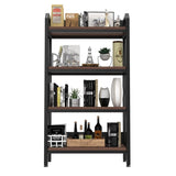 56.30'' Bakers Rack 4-Level Storage Shelves Metal and Wooden Kitchen Shelves, Kitchen Organizers and W3387P312343